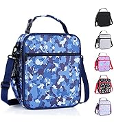 hombrima Kids Insulated Lunch Box Bag, Thermal Picnic Cool Bags with Adjustable Strap for Adults ...