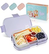hombrima Kids Bento Lunch Box with 6 Compartments, Lunchboxes for Childrens Girls Boys Adults Wor...