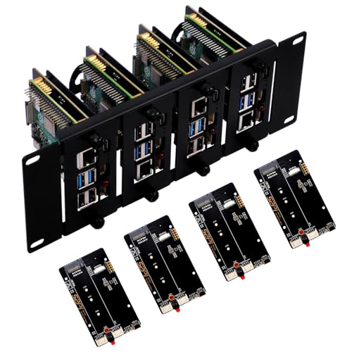 GeeekPi 10 inch 2U Rack Mount for Raspberry Pi 5/4B