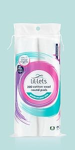 Lil-Lets Cotton Wool Round Pads 200