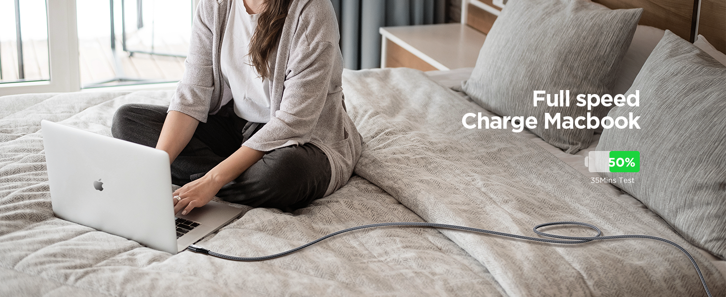 USB C to USB C Cable 3m 2Pack, 100W C to C Charger Cable Fast Charge USBC Charging Lead