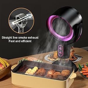 Adjustable Freedom: Effortlessly adjust your kitchen's airflow with our portable range hood's versat