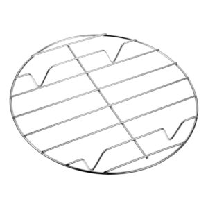 ASAKKURA BBQ Net Grill Round Roast Rack 20cm Even Heat Distribution for Fish Vegetable and Meat Stainless Steel