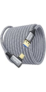CLEEFUN Link Cable 5m, Type A to C VR Cable for Oculus/Meta Quests 3/2/1/Pico 4 Pro Accessories, ...