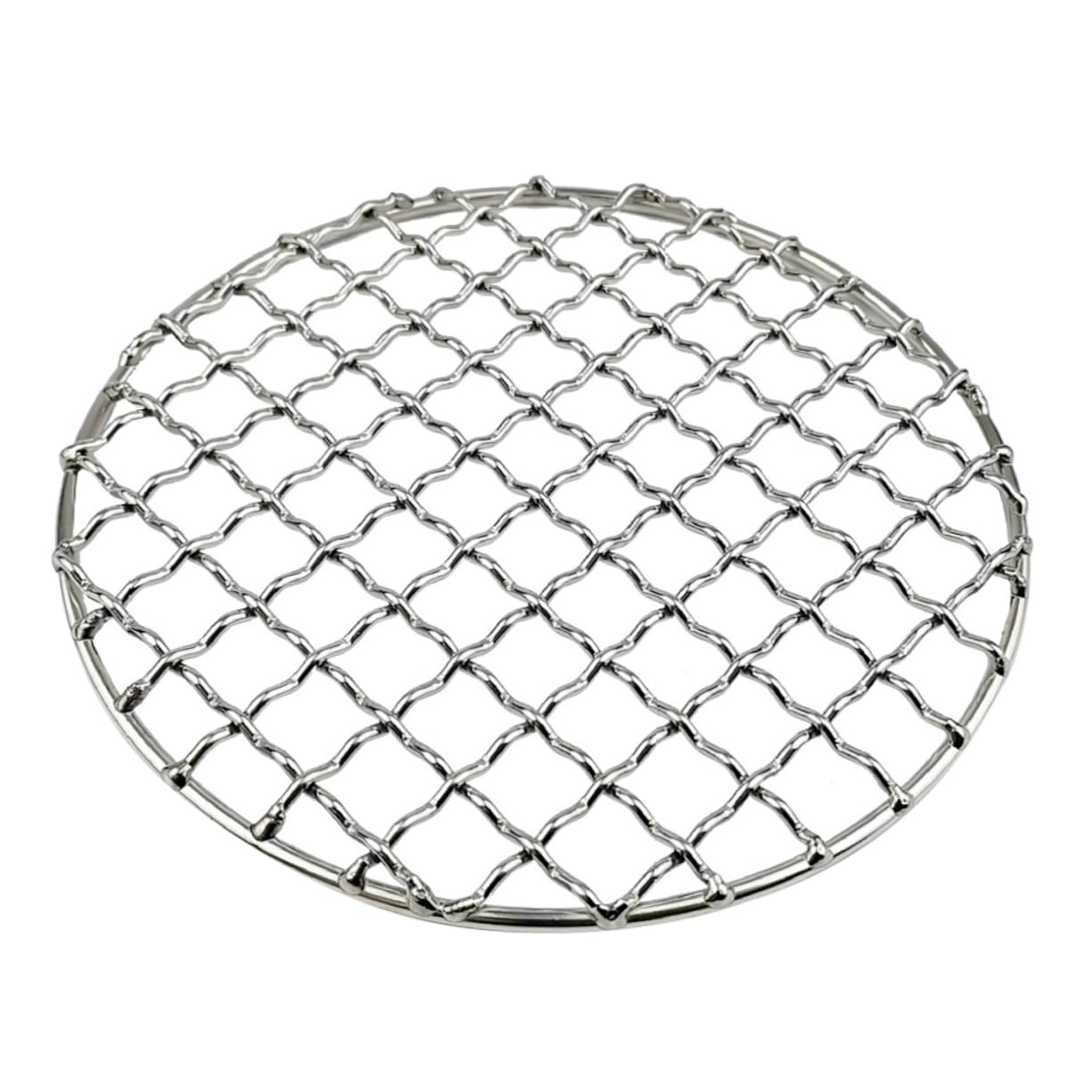 LALADEFIEE Stainless Steel Mesh Camping Pot Rack Barbecue Grill Sheet for Outdoor Cooking Grill Tray for BBQ for Camping and Picnics Easy to Clea