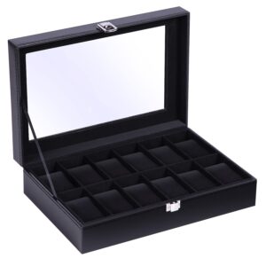 Ohuhu Watch Box with 12 Slots