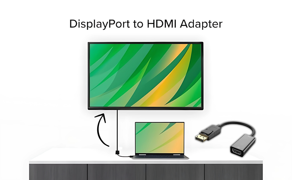 display to hdmi; display port to hdmi port; display port to hdmi port adapter