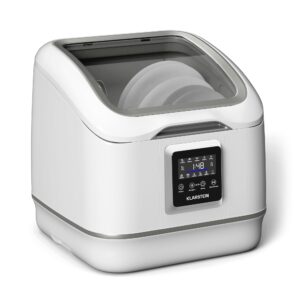 Klarstein SilentScrub Tabletop Dishwasher - Compact & Portable Countertop Dishwasher with 3 Place Settings