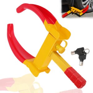 AHDXKUE Wheel Clamp Lock Heavy Duty Car Wheel Lock Clamps