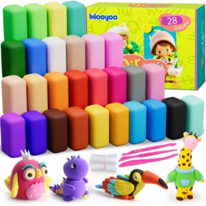 Ixiaoyoo Air Dry Clay Kit - 28 Colors Magic Clay
