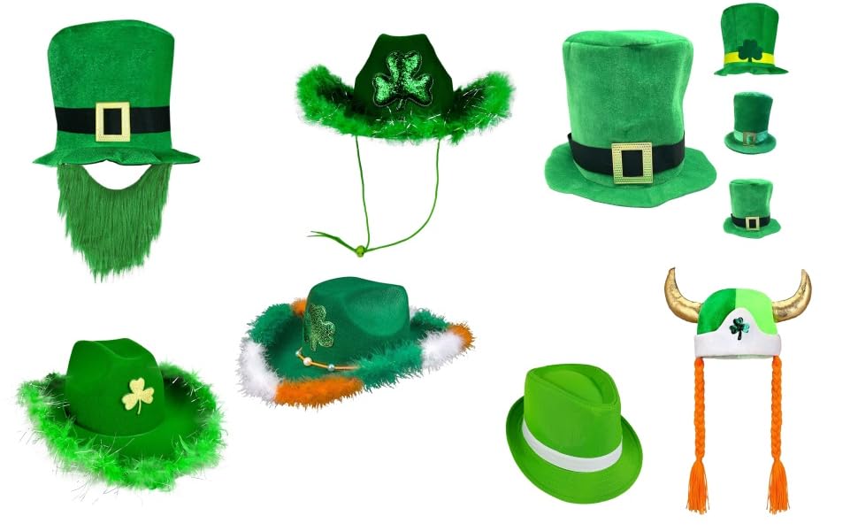 Green Cowboy Hat St. Patrick's Day Hat