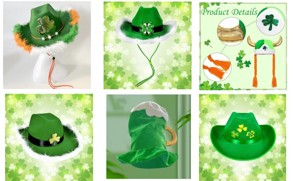 Green Cowboy Hat St. Patrick's Day Hat