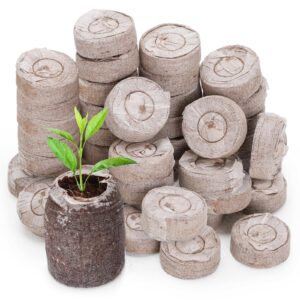 GOTVUGE 50pcs Seed Starter Pods Coir Pellets 30mm for Seedlings