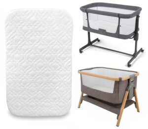 Chicco Next to Me Bedside Crib Mattress Compatible to Fit Baby & Toddler Crib Super Soft & Extra Thick Foam Crib Mattress Breathable Quilted Cover (83 x 50 x 5cm)