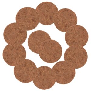 GREENADSCAPE 12pcs Pigeon Nest with Brown Cushion Coconut Fiber Mat for Bird Pigeon Nest Supply Bird Hut Material Fleece Dove Nest Bowl Parrot Breeding Nest Hatching Nest Finch Neat Pet Coi