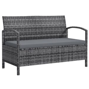 Outsunny Garden Storage Bench with 125L Capacity