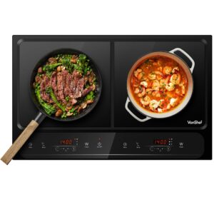 VonShef Double Induction Hob - 2800W Portable Dual