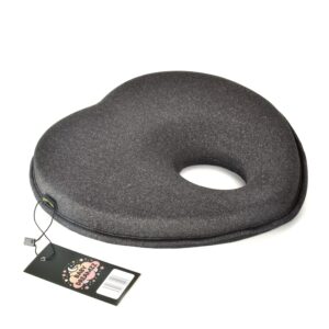 Baby Dreamzz Baby Head Support Pillow. Prevents Flat Head. Heart Shaped Cushion. Super Soft Memory Foam. Retains Babies Natural Anatomical Head Neck Skull Shape. Suitable for Newborn (Black)