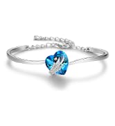 Praelinos Minimalistic Bracelet for Women White/Rose Gold Plated Charm Bangle Silver Tone 5A Cubi...