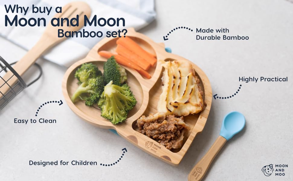 bamboo suction plates baby suction plates for toddlers kids cutlery set sippy cup for toddlers