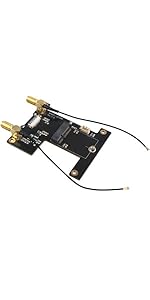 ZDE ZP590A PCIE to WiFi7 Expansion Board PCIE to M.2 E-Key Module Adapter for Raspberry Pi 5 PCIE...
