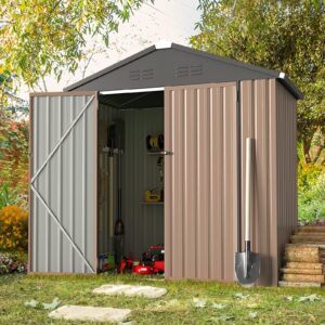 YODOLLA 6x4ft Outdoor Storage Shed