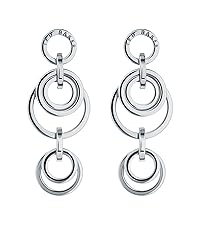 silver statement earrings