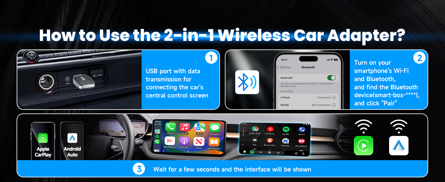 how to use carplay adapter