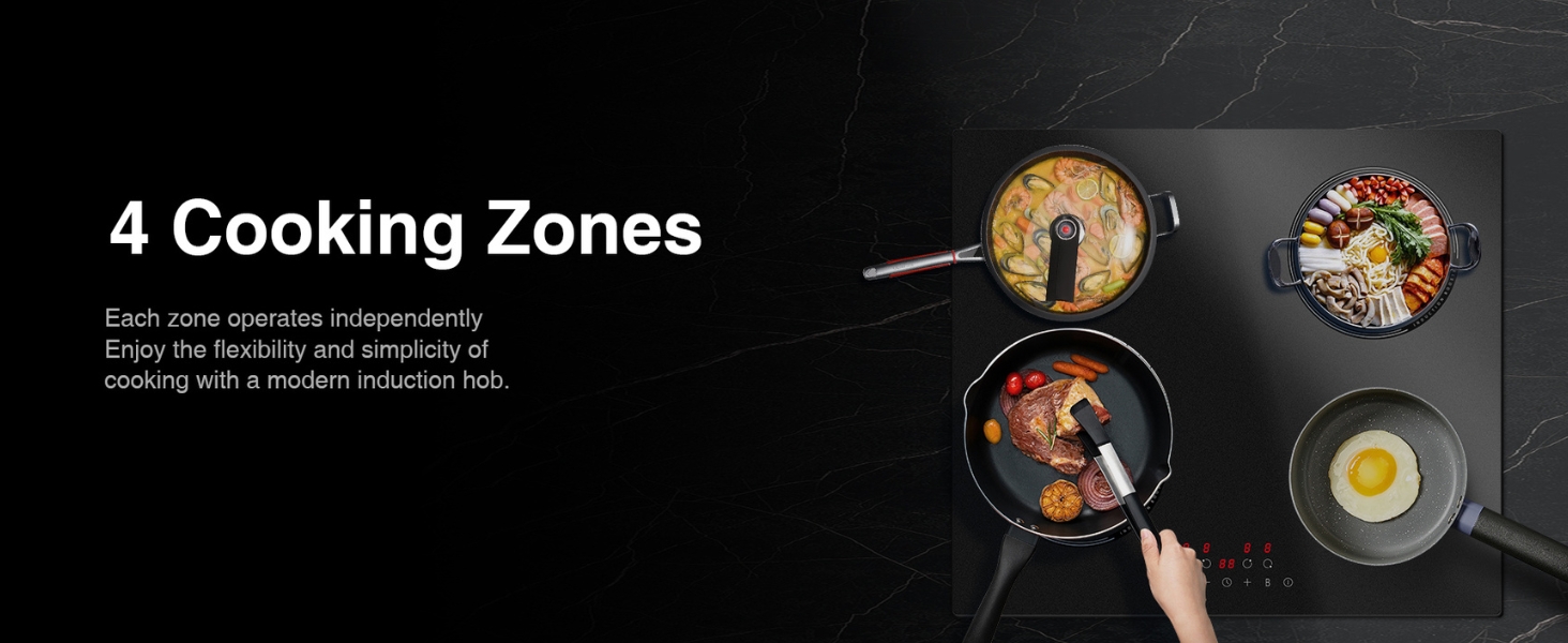 BRI4001-M Induction hob 4 cooking zone