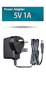 5V 1A 5W 1.8M Long Power Supply Adapter, AC DC Switching Adapter (Input 100-240V, Output 5Volt 1A...