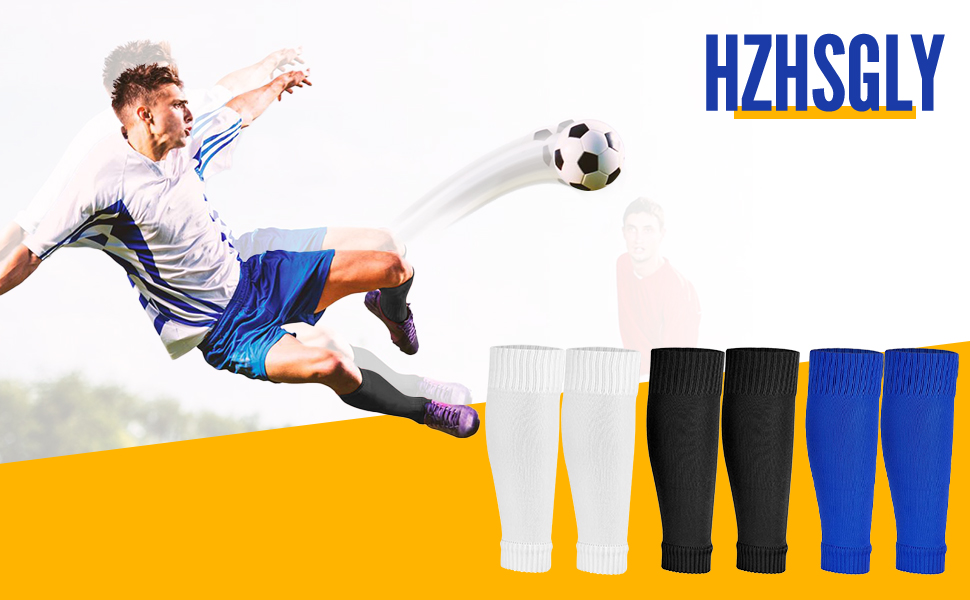 3 Pairs Football Sock Sleeves for Men