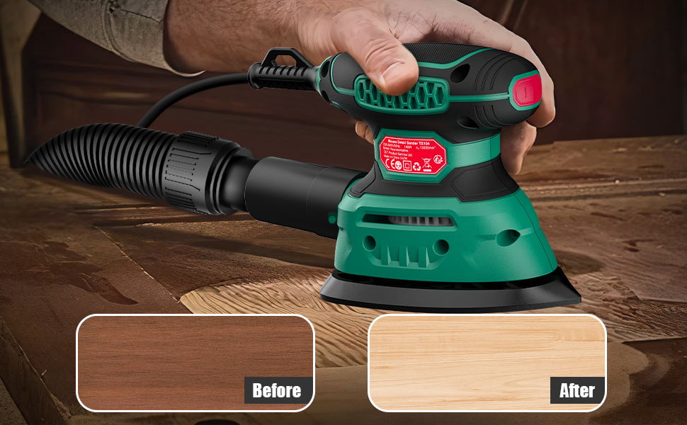 sanders for wood with dust collector