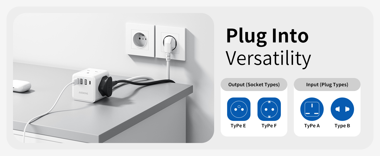 UK to European Plug Adapter