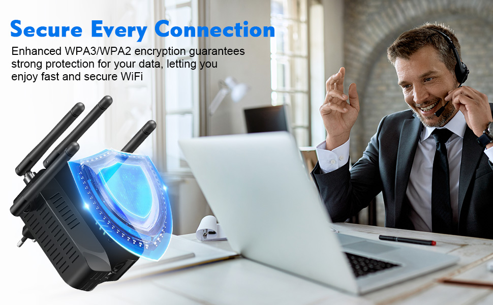The WiFi Extender delivers fast and reliable internet to every corner of your home