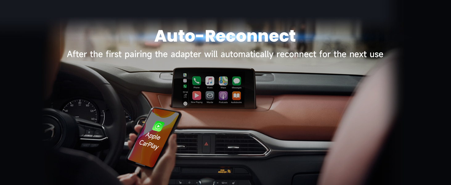 wireless android auto adapter, wireless android auto car adapter, bluetooth carplay adapter