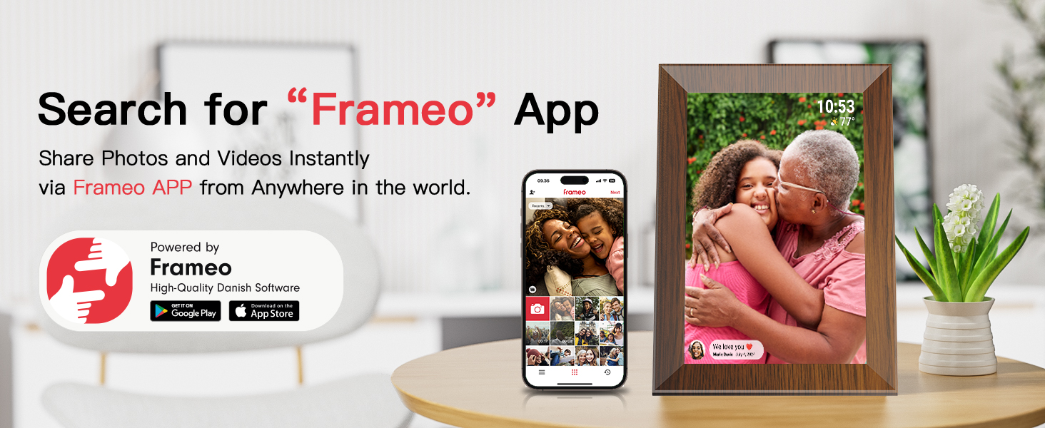 Search Frameo APP