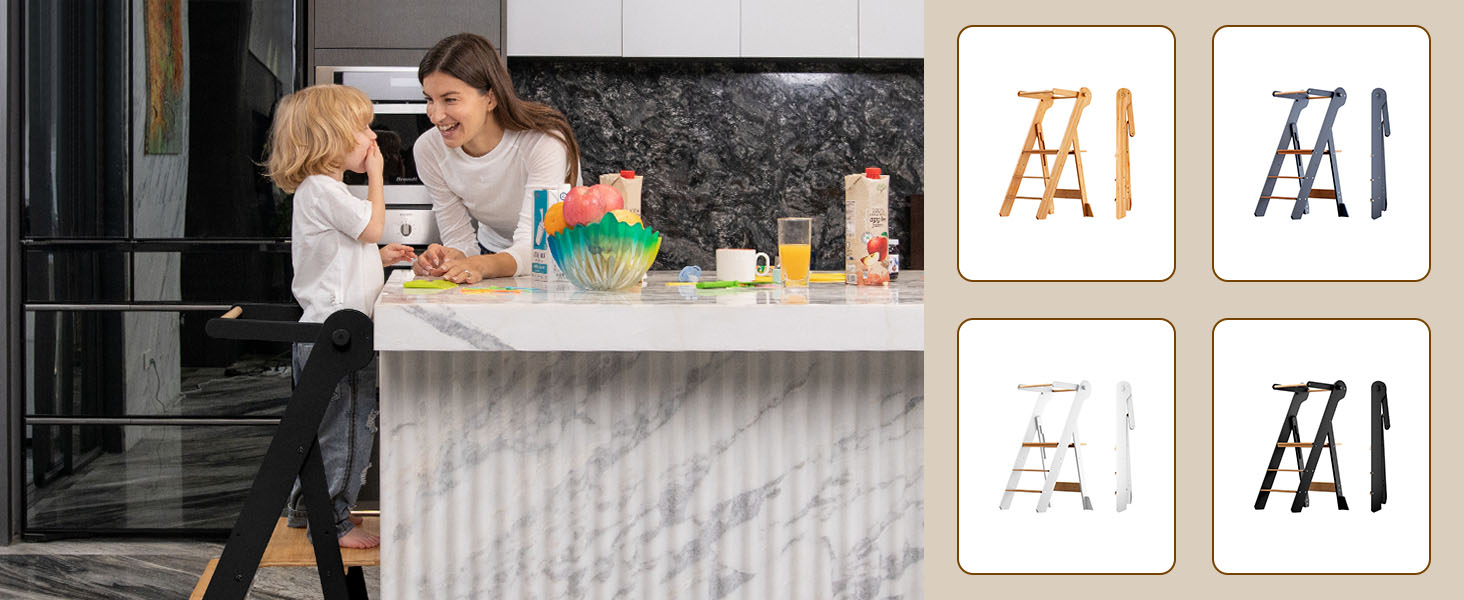 COSYLAND Nursery Step Stool for Kids 