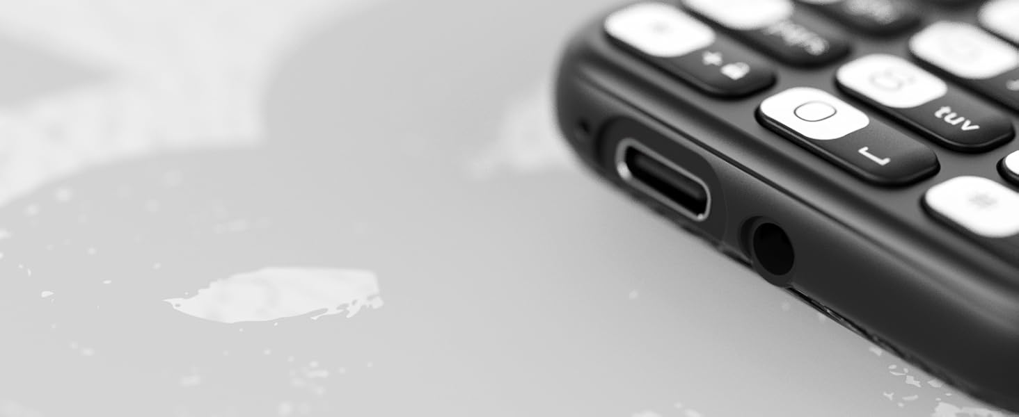 The F101 Phone combines simplicity with practicality, has USB connections for convenient charging