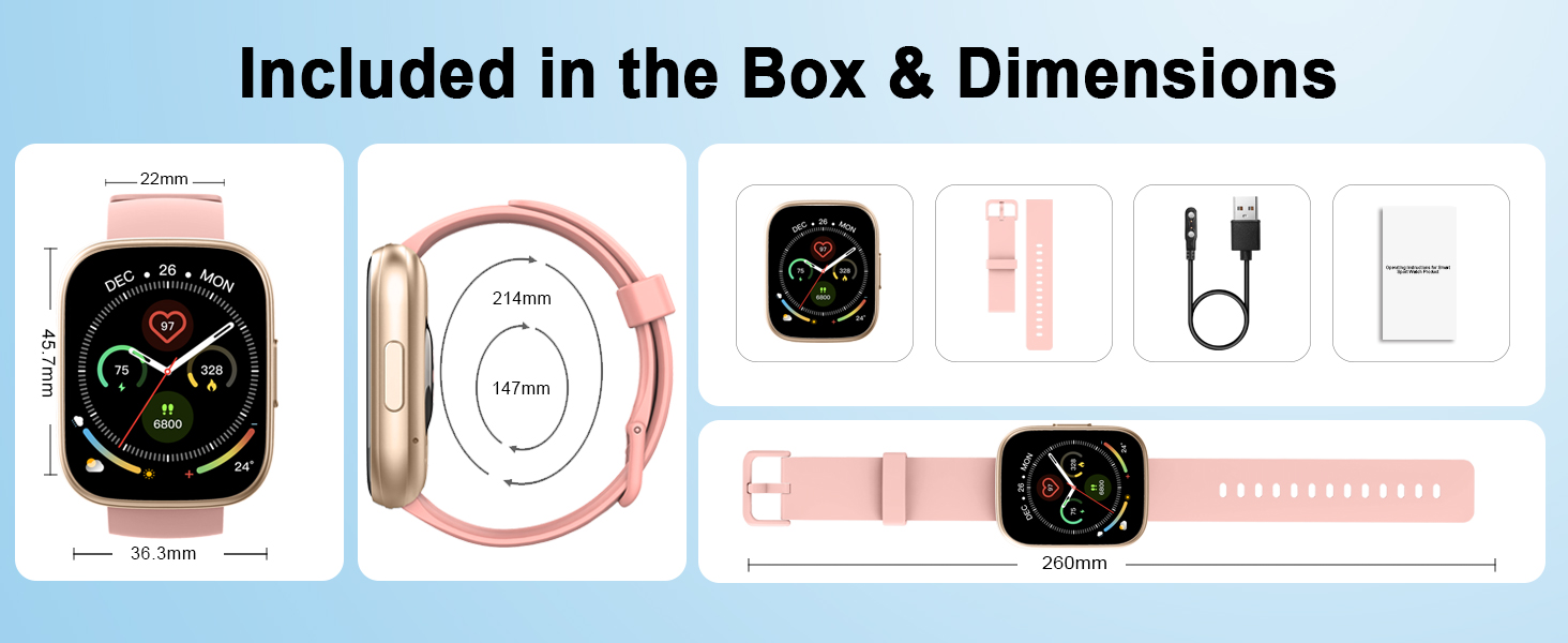 Smart Watch for Men Women