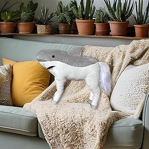Cute Plush Shark Horse Toy