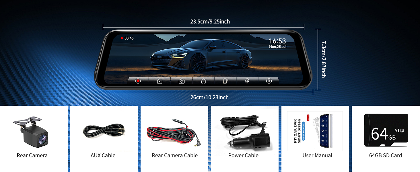 dashcam front and rear camera,wireless dash cams for cars