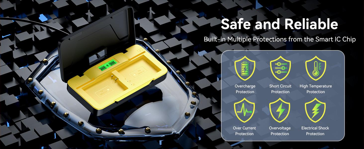 ENEGON EN-EL14 Dual Battery Charger for Nikon 