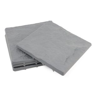 DIVCHI Garden Stepping Stones Stomp Garden Tiles Stepping Plastic Hard Wearing Durable (Pack Of 4)