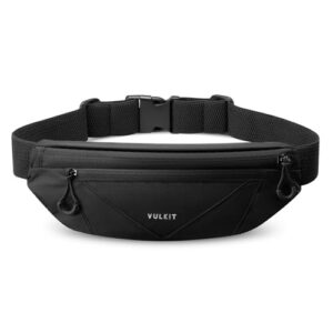 VULKIT Waist Fanny Pack Running Belt for Women Men Waterproof Bum Bag with Adjustable Buckle Elastic Strap for Under 7'' Phones Hiking Walking Gift Travel Outdoors