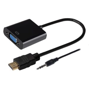 Maplin HDMI to VGA Female Adapter with 3.5mm Audio Jack