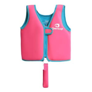 Owntop Kids Swim Vest -Toddler Float Jacket with Crotch Strap | Buoyancy Aid for Swimming Training | Neoprene Swim Jacket | Lightweight Float Swimsuit | Boys Girls Aged 2-8 Years | Learn to Swim