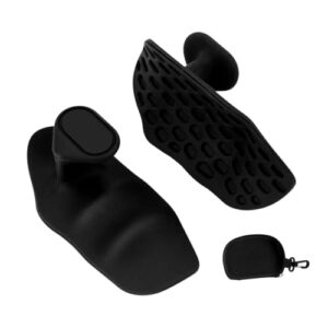 F Fityle Gym Weight Lifting Grips Pull up Hand Grips Non Slip Silicone Gym Grips Pads for Palm Protection