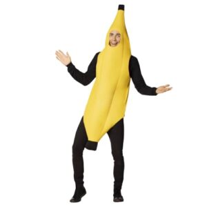 Adult Banana Costume Fancy Dress Set Yellow Banana Fruit Fancy Party Costume Lightweight Comfortable Dress Suitable For Role Play Carnival Easter Halloween Christmas Party Adult Women Men One Size