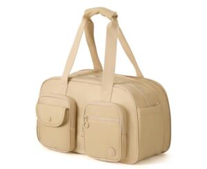 aji Travel Duffle Bag Expandable Gym Bag with Wet Pocket Cabin Bag Water Resistant Carry On Bag for Women Men