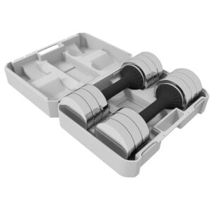 SPORTNOW Adjustable Dumbbells Set with 4 x 1.5kg Detachable Weights and Storage Box